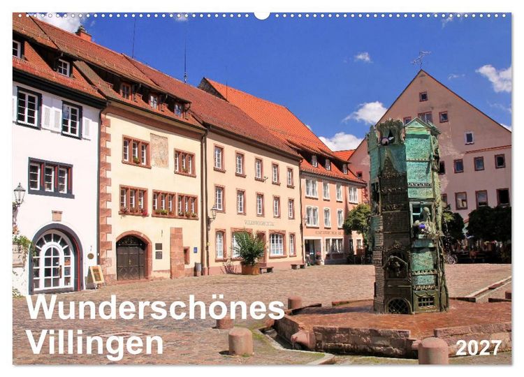 Produktbild: Wundersch&ouml;nes Villingen (Wandkalender 2027 DIN A2 quer), CALVENDO Monatskalender