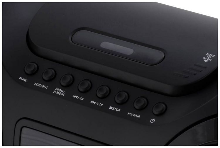 Produktbild: UNIVERSUM BB 500-20 Ghettoblaster UKW AUX, Bluetooth&reg;, CD, SD, USB Inkl. Fernbedienung, Stimmungslicht Schwarz