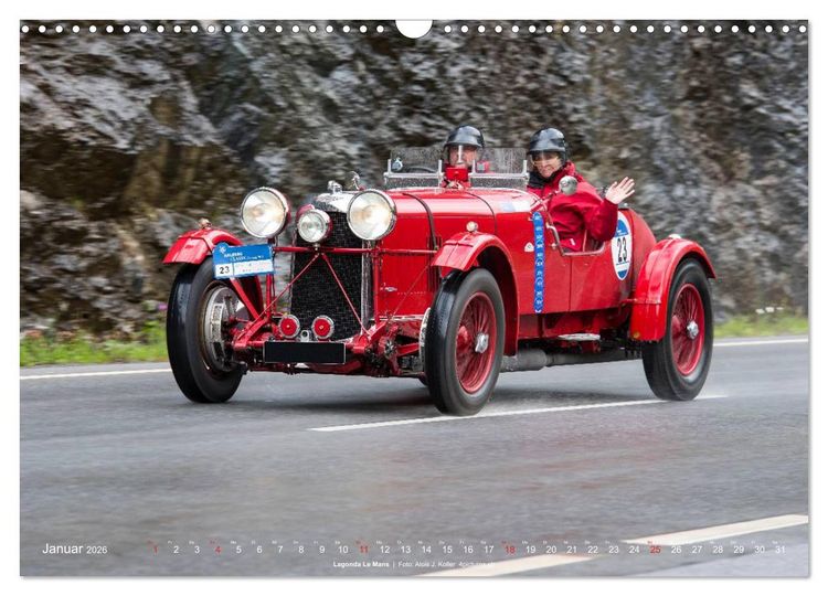 Produktbild: Classic Cars auf Passstrassen 2026 (Wandkalender 2026 DIN A3 quer), CALVENDO Monatskalender