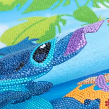 Produktbild: Craft Buddy CAS-DNY901L - Crystal Art Scroll, Disney Lilo & Stitch, Motiv: Stitch, Scrollbild 35x45cm, Kristallkunst-Bastelset