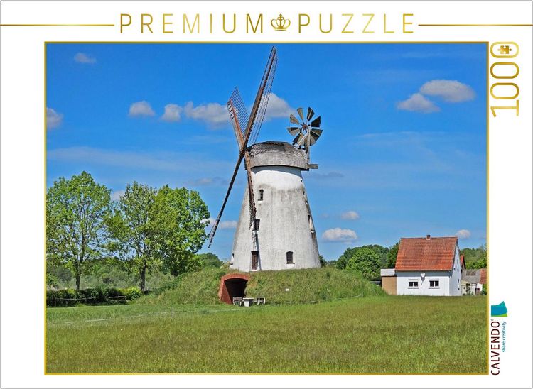 Produktbild: CALVENDO Puzzle Windm&uuml;hle Holzhausen | 1000 Teile Lege-Gr&ouml;&szlig;e 64x48cm Foto-Puzzle f&uuml;r gl&uuml;ckliche Stunden