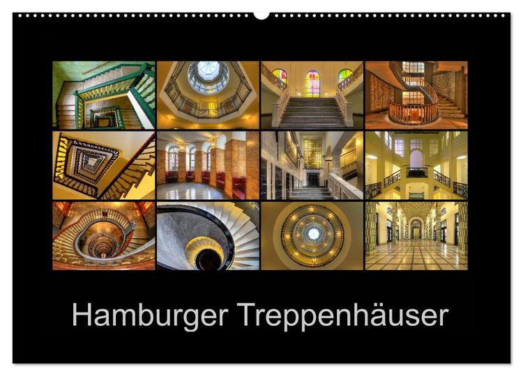 Produktbild: Hamburger Treppenh&auml;user (Wandkalender 2026 DIN A2 quer), CALVENDO Monatskalender