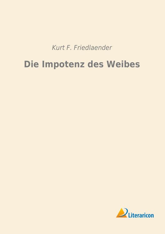 Produktbild: Die Impotenz des Weibes