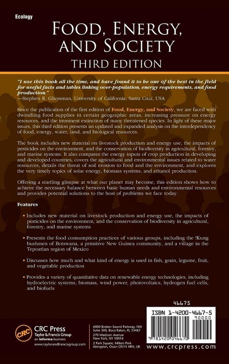 Produktbild: Food, Energy, and Society