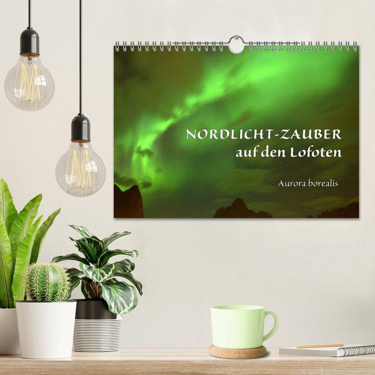 Produktbild: Nordlicht-Zauber auf den Lofoten. Aurora borealis (Wandkalender 2026 DIN A4 quer), CALVENDO Monatskalender