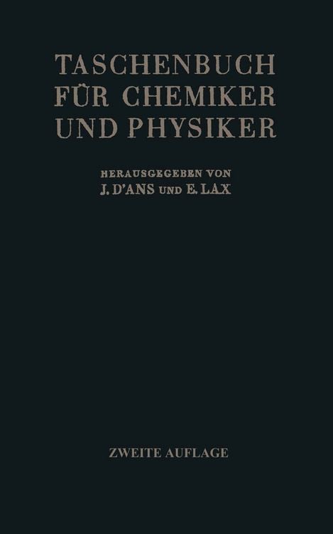 Produktbild: Taschenbuch f&uuml;r Chemiker und Physiker