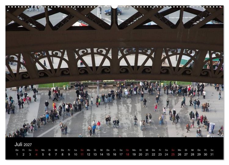 Produktbild: Eiffel Tower &ndash; Tour Eiffel &ndash; Eiffelturm &ndash; Paris 2027 (Wandkalender 2027 DIN A2 quer), CALVENDO Monatskalender