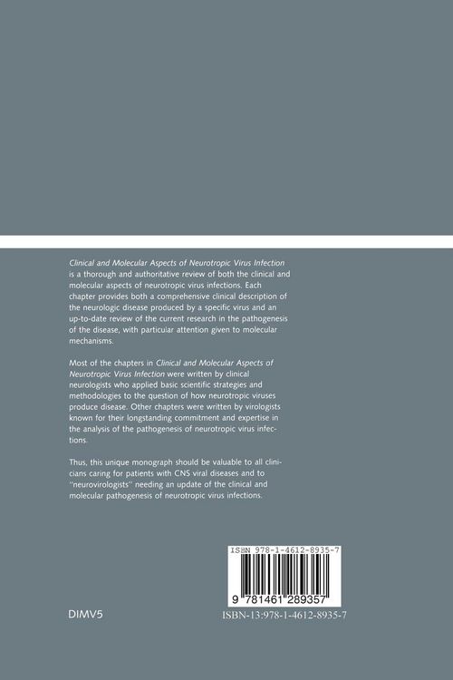 Produktbild: Clinical and Molecular Aspects of Neurotropic Virus Infection