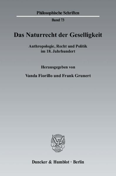 Produktbild: Das Naturrecht der Geselligkeit.