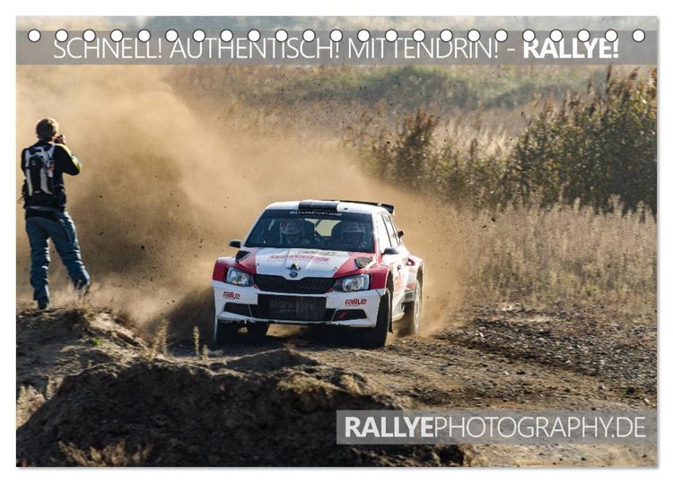Produktbild: SCHNELL! AUTHENTISCH! MITTENDRIN! - RALLYE! (Tischkalender 2026 DIN A5 quer), CALVENDO Monatskalender