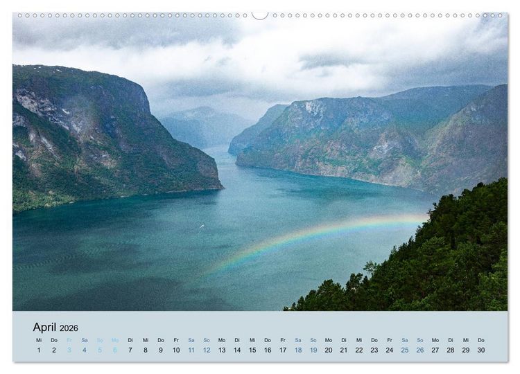 Produktbild: Naturgewalt Norwegen (Wandkalender 2026 DIN A2 quer), CALVENDO Monatskalender