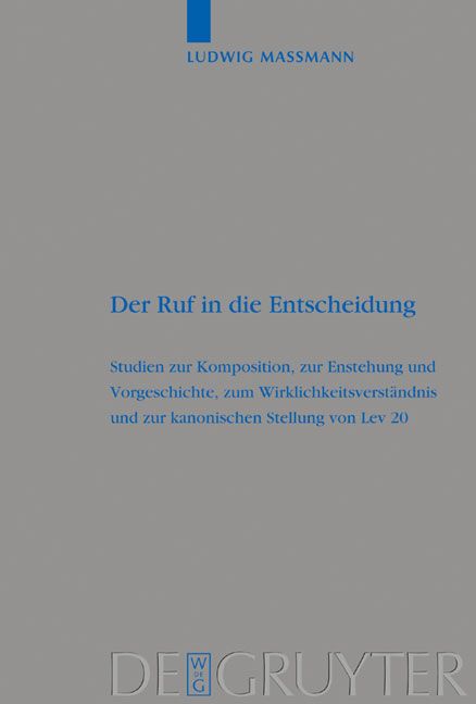 Produktbild: Der Ruf in die Entscheidung
