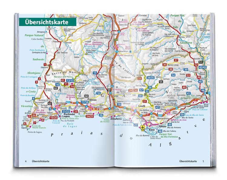 Produktbild: KOMPASS Wanderf&uuml;hrer Algarve mit Fernwanderweg Via Algarviana, 64 Touren / Etappen mit Extra-Tourenkarte