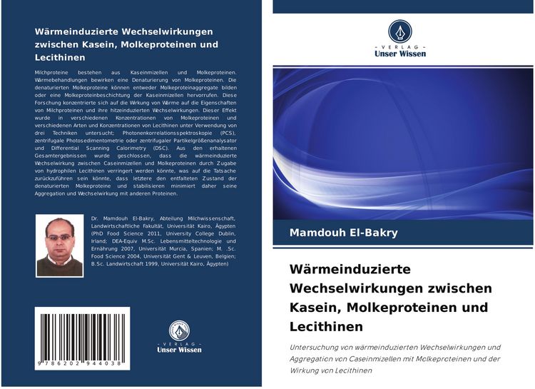 Produktbild: W&auml;rmeinduzierte Wechselwirkungen zwischen Kasein, Molkeproteinen und Lecithinen