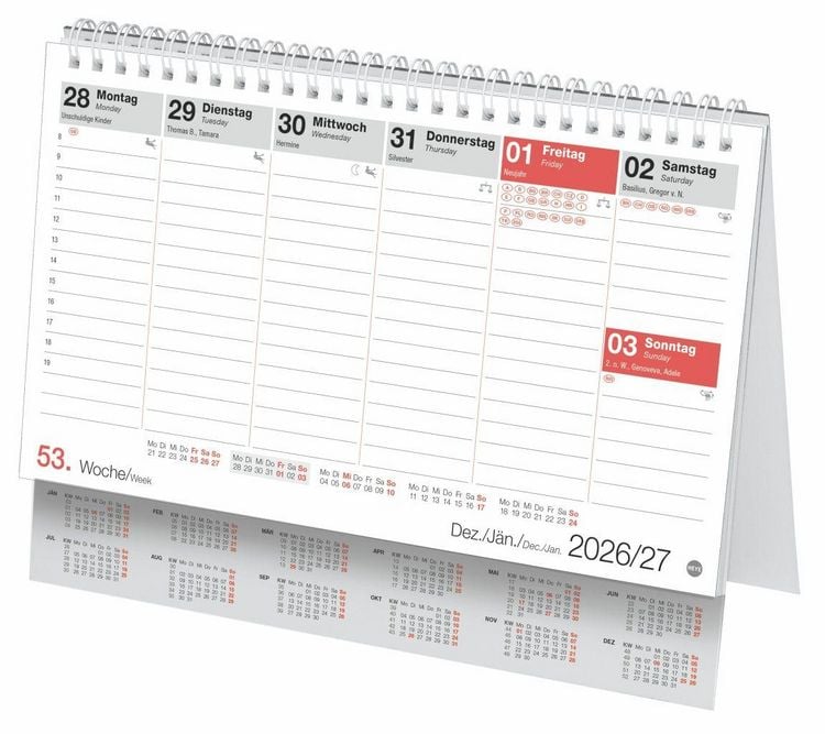 Produktbild: Schreibtischkalender &Ouml;sterreich klein 2027