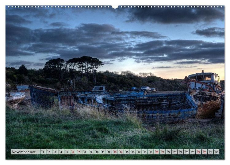 Produktbild: Cimeti&egrave;re de Bateaux de Rostellec (Wandkalender 2027 DIN A2 quer), CALVENDO Monatskalender