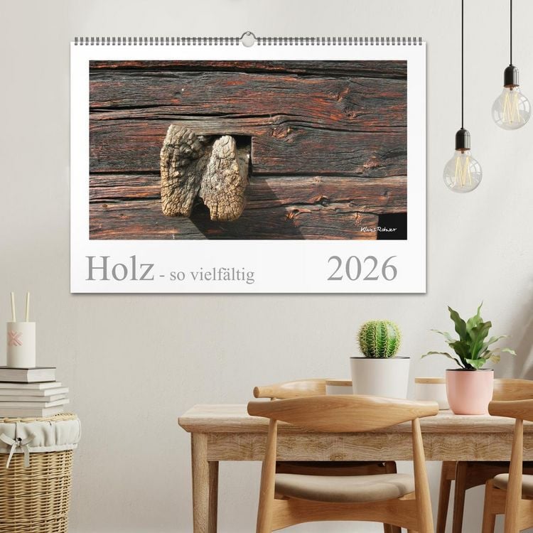 Produktbild: Holz - so vielf&auml;ltig (Wandkalender 2026 DIN A2 quer), CALVENDO Monatskalender