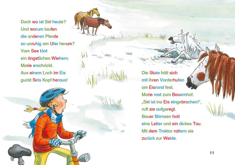 Produktbild: Silbengeschichten zum Lesenlernen - Pferdegeschichten