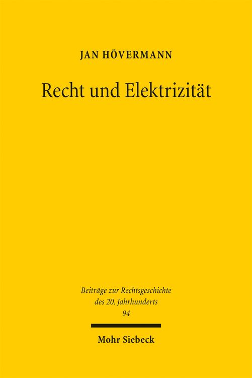 Produktbild: Recht und Elektrizit&auml;t