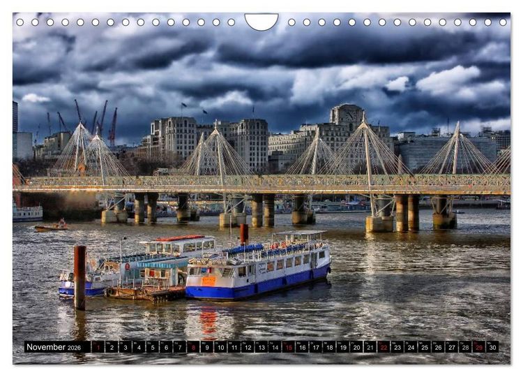 Produktbild: London &bull; Impressionen (Wandkalender 2026 DIN A4 quer), CALVENDO Monatskalender