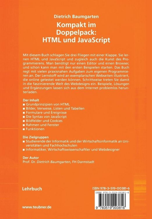Produktbild: Kompakt im Doppelpack: HTML und JavaScript