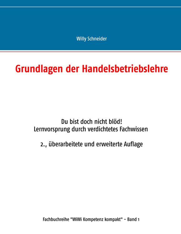 Produktbild: Grundlagen der Handelsbetriebslehre