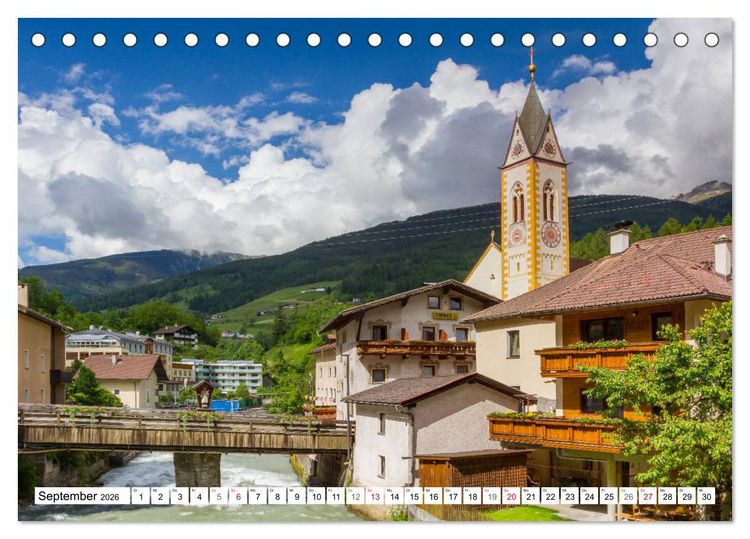 Produktbild: Reise nach Tirol - Die kleinen D&ouml;rfer bei Innsbruck (Tischkalender 2026 DIN A5 quer), CALVENDO Monatskalender