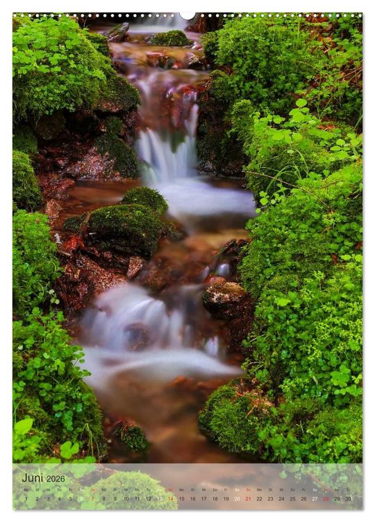 Produktbild: Alles im Fluss - Schwarzwaldwasser (Wandkalender 2026 DIN A2 hoch), CALVENDO Monatskalender