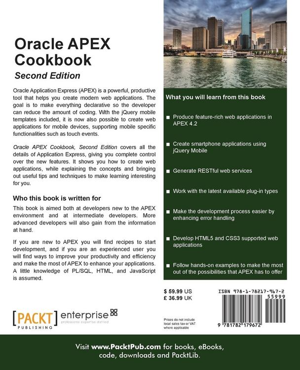 Produktbild: Oracle Apex 4.2 Cookbook