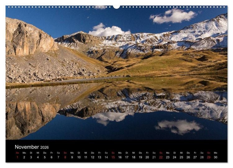 Produktbild: Entschleunigt ... reisen durch traumhafte Landschaften "Les Grandes Alpes" (hochwertiger Premium Wandkalender 2026 DIN A2 quer), Kunstdruck in Hochglanz