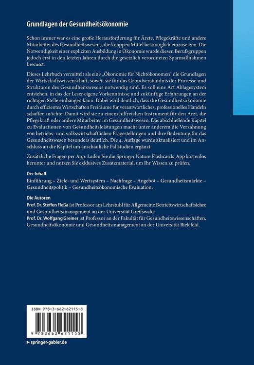 Produktbild: Grundlagen der Gesundheits&ouml;konomie