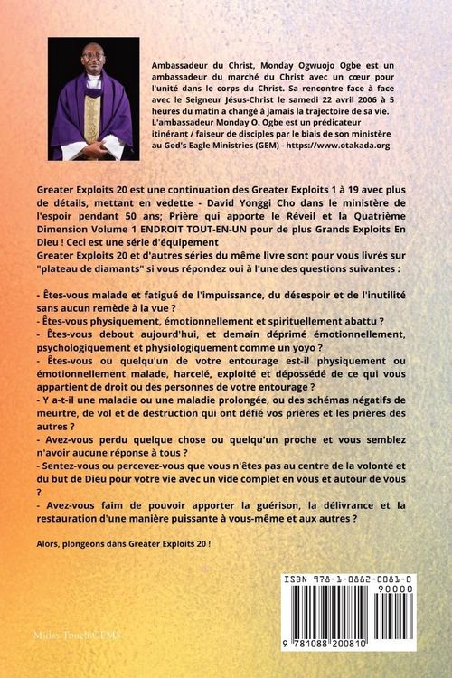 Produktbild: Grands Exploits - 20 Mettant en vedette - David Yonggi Cho dans le minist&egrave;re de l'espoir pendant 50