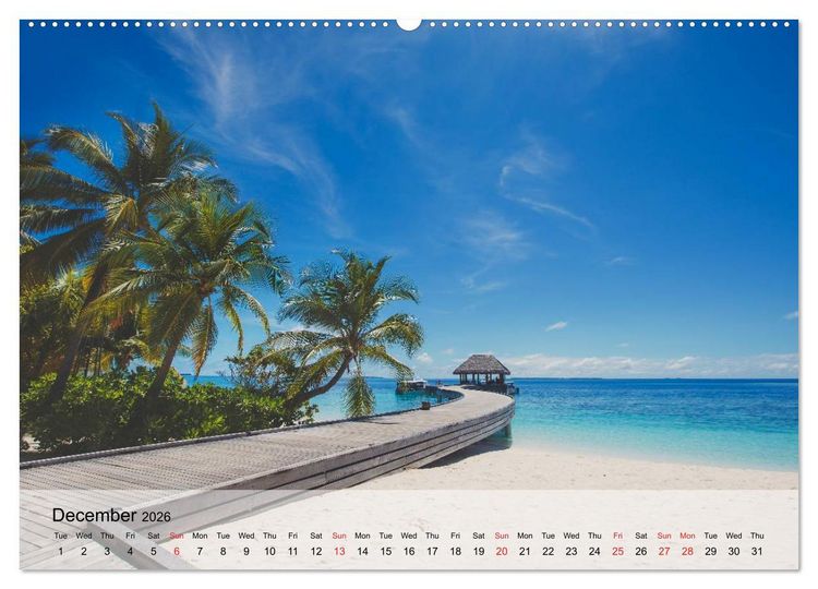 Produktbild: French Polynesia Paradise in the South Pacific (High Quality Premium Wall Calendar 2026 DIN A2 landscape),CALVENDO 12 Month Wall Calendar
