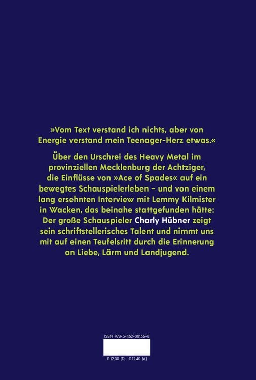 Produktbild: Charly H&uuml;bner &uuml;ber Mot&ouml;rhead oder Warum ich James Last dankbar sein sollte