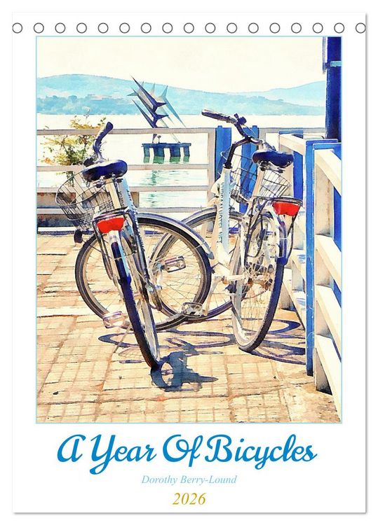 Produktbild: A Year Of Bicycles (Desk Calendar 2026 DIN A5 portrait), CALVENDO 12 Month DeskCalendar