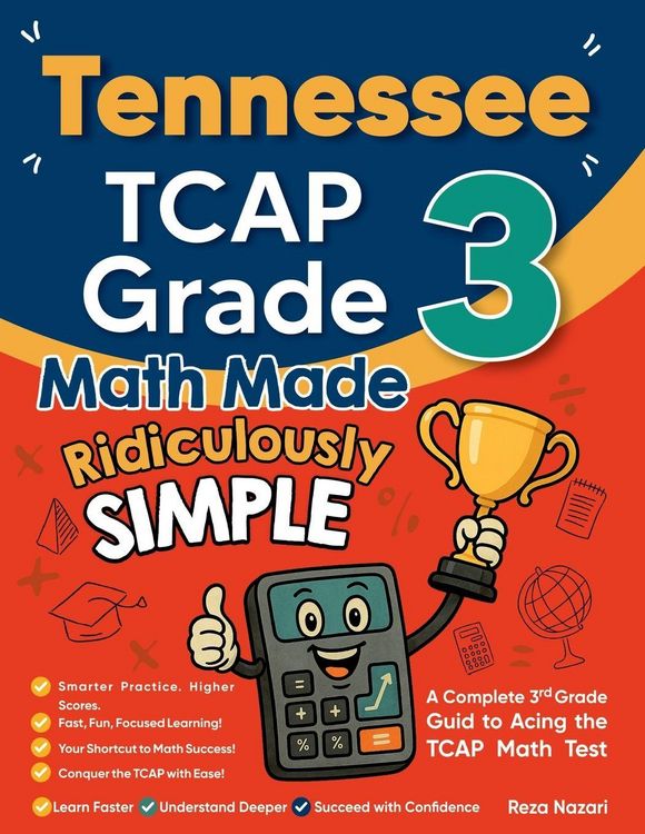 Produktbild: Tennessee TCAP Grade 3 Math Made Ridiculously Simple
