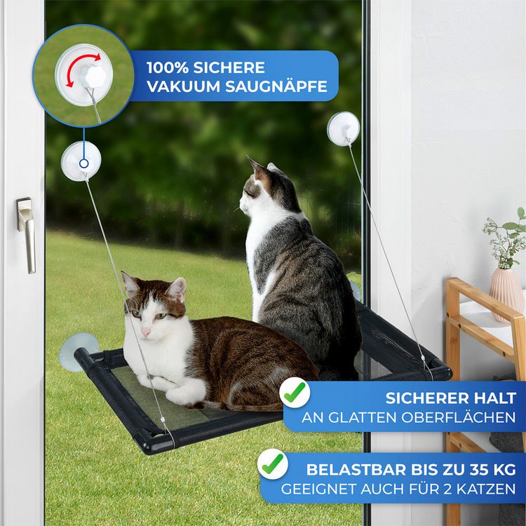 Produktbild: Katzen-H&auml;ngematte XXL, f&uuml;r bis zu 2 Katzen