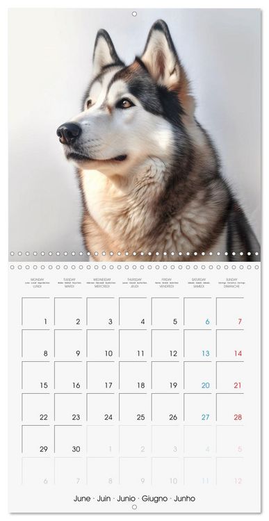 Produktbild: Portraits de grands chiens (Calendrier mural carr&eacute; 2026 30x30 cm) Calendrier double avec une page pour vos prises de notes