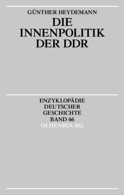 Produktbild: Die Innenpolitik der DDR