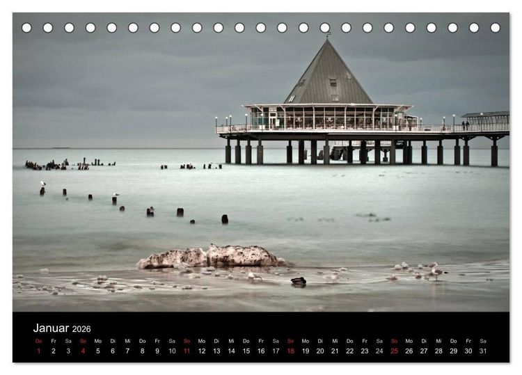 Produktbild: Usedom 2026 Rendezvous zwischen Ahlbeck und Heringsdorf (Tischkalender 2026 DIN A5 quer), CALVENDO Monatskalender