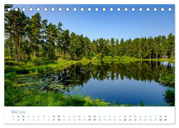 Produktbild: Schwedens Seen (Tischkalender 2026 DIN A5 quer), CALVENDO Monatskalender