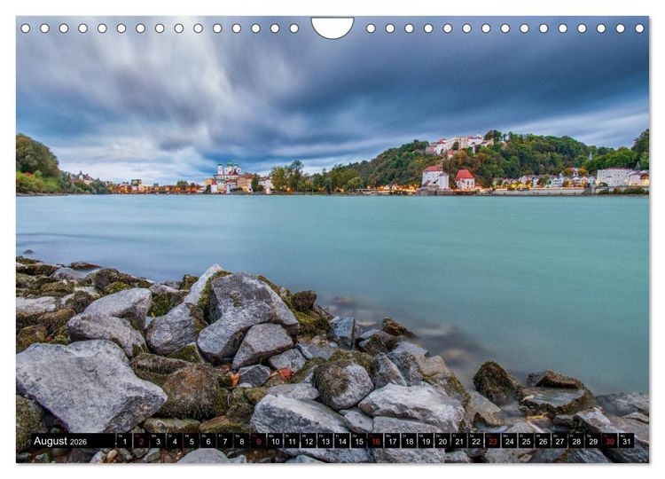 Produktbild: Passau - Die Dreifl&uuml;ssestadt (Wandkalender 2026 DIN A4 quer), CALVENDO Monatskalender