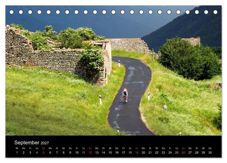 Produktbild: Pyren&auml;enp&auml;sse mit dem Rennrad 2027 (Tischkalender 2027 DIN A5 quer), CALVENDO Monatskalender