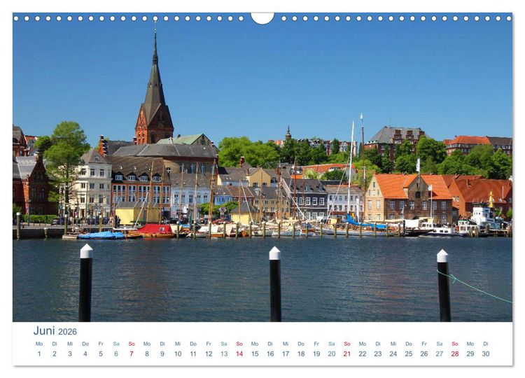 Produktbild: Flensburg 2026. Impressionen rund um den Hafen (Wandkalender 2026 DIN A3 quer), CALVENDO Monatskalender