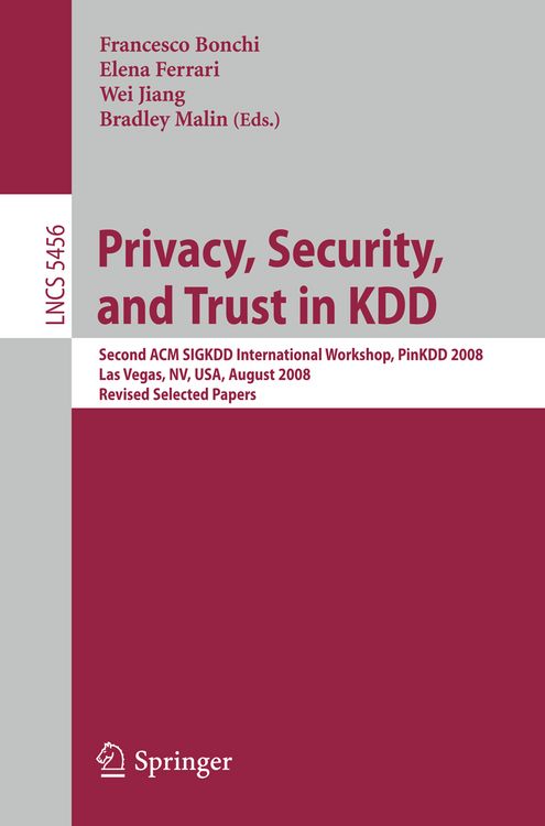 Produktbild: Privacy, Security, and Trust in KDD