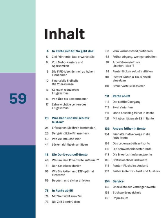 Produktbild: Fr&uuml;her in Rente und Ruhestand
