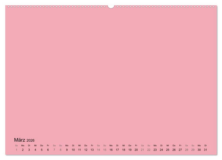 Produktbild: DIY Bastel-Kalender -Warme Pastell Farben- Zum Selbstgestalten (hochwertiger Premium Wandkalender 2026 DIN A2 quer), Kunstdruck in Hochglanz
