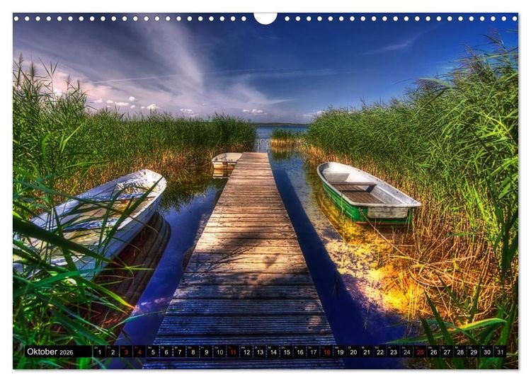 Produktbild: Mecklenburgische Seenplatte - zum Tr&auml;umen sch&ouml;n (Wandkalender 2026 DIN A3 quer), CALVENDO Monatskalender