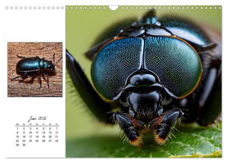 Produktbild: Facettenaugen - Meisterwerke der Natur (Wandkalender 2026 DIN A3 quer), CALVENDO Monatskalender