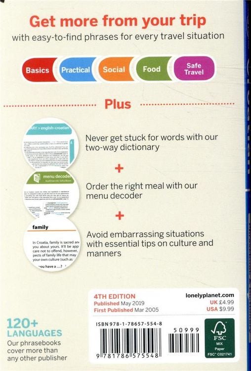 Produktbild: Lonely Planet Croatian Phrasebook & Dictionary
